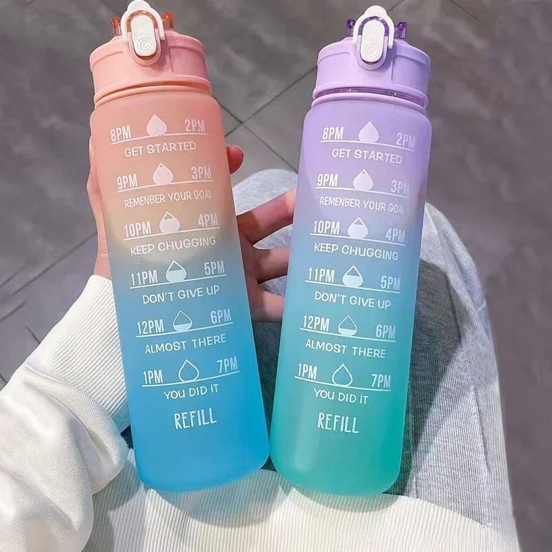 Outdoor Adventure Sports - Bouteille d'eau de sport avec paille